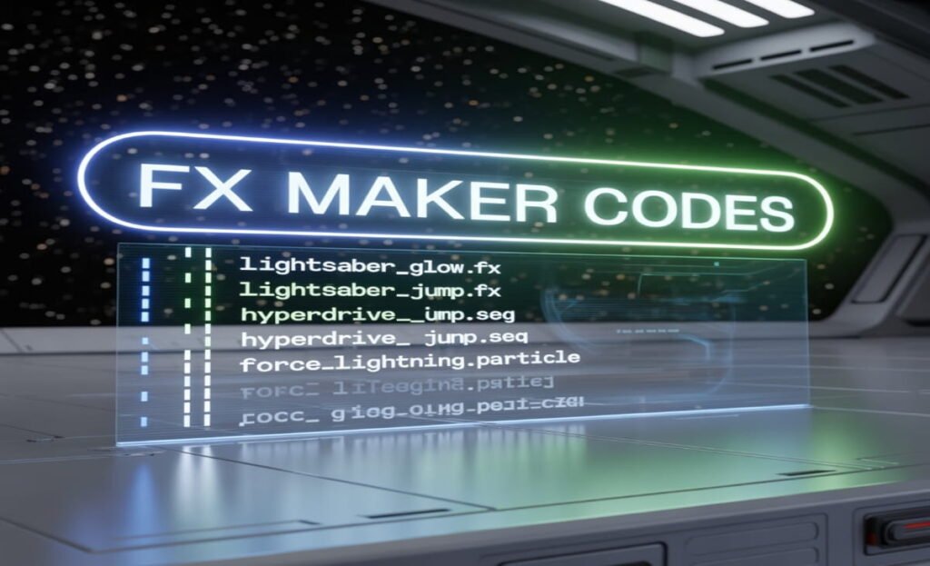 Star Wars Movie FX Maker Codes
